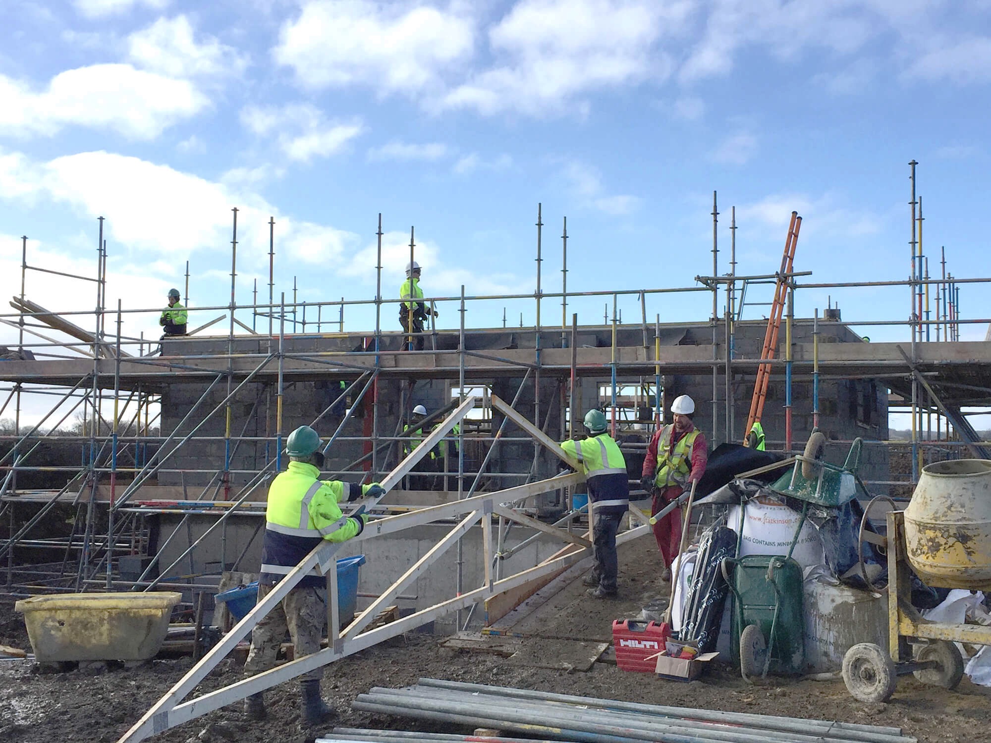 Substation built sympathetically with surrounding area.